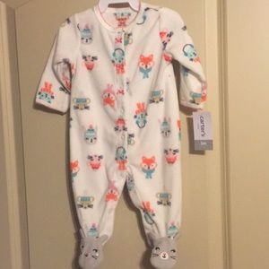 Carters 3m fleece sleep n play